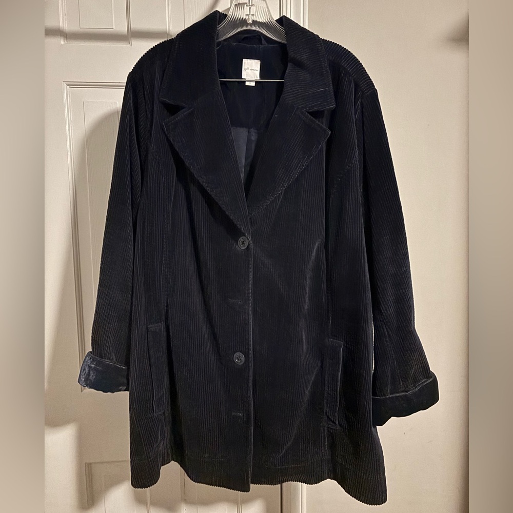 J. Jill Dark Blue Corduroy Blazer - Picture 2 of 7